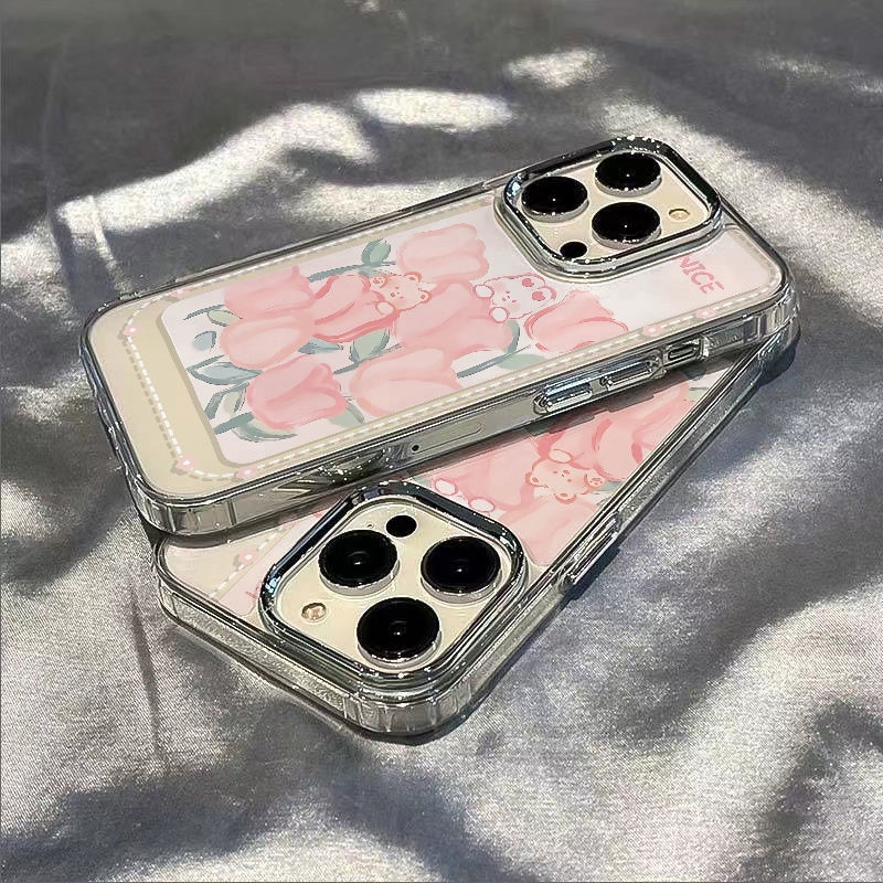 ✅Ốp Điện Thoại Mềm Chống Sốc In Hình Gấu Thỏ 13 Kiểu Đơn Giản Cho iPhone 12 / 814pro Plus 11 Max 7