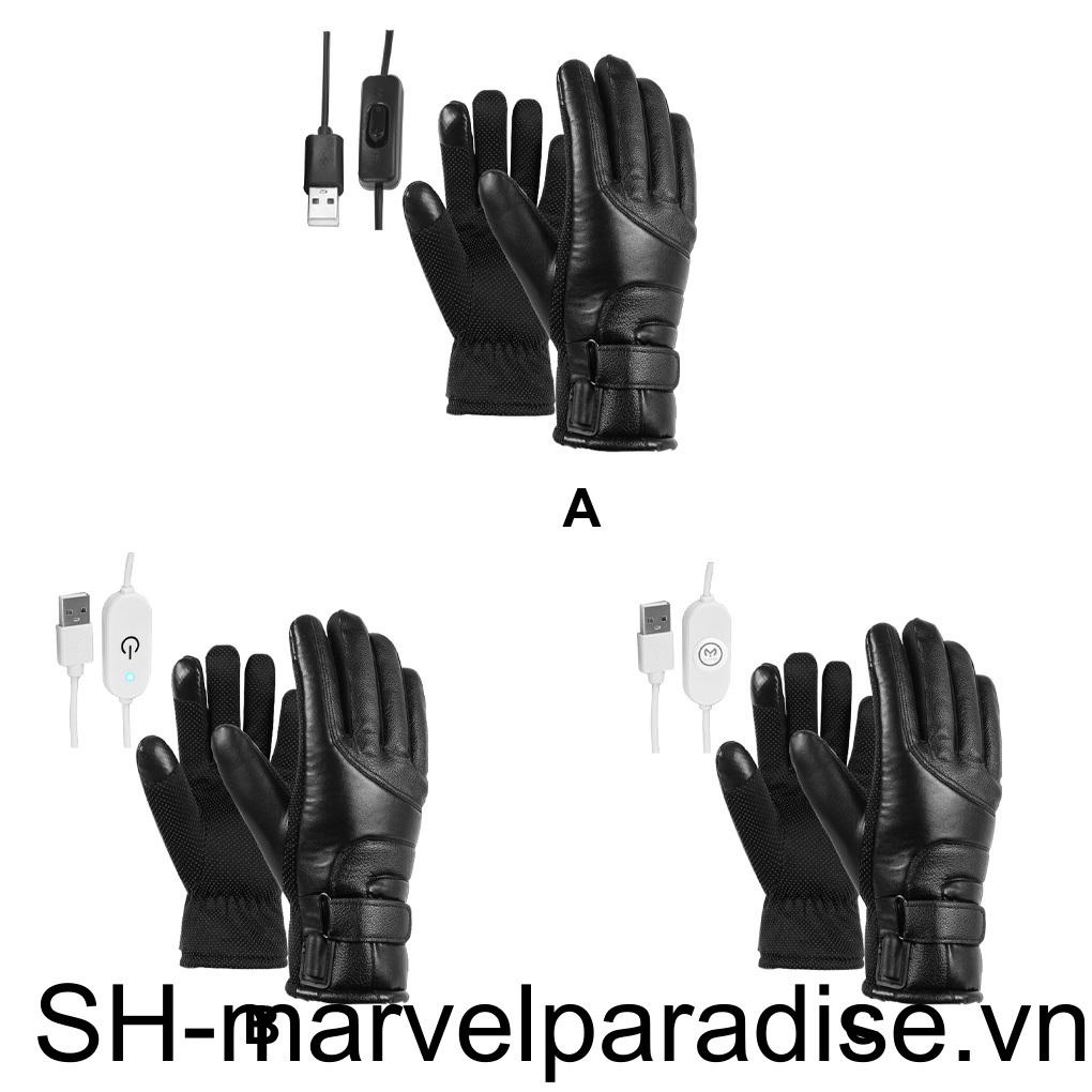 1 Đôi Găng Tay Sưởi Ấm Chống Thấm Nước Có Thể Điều Chỉnh Dùng Khi Cắm Trại