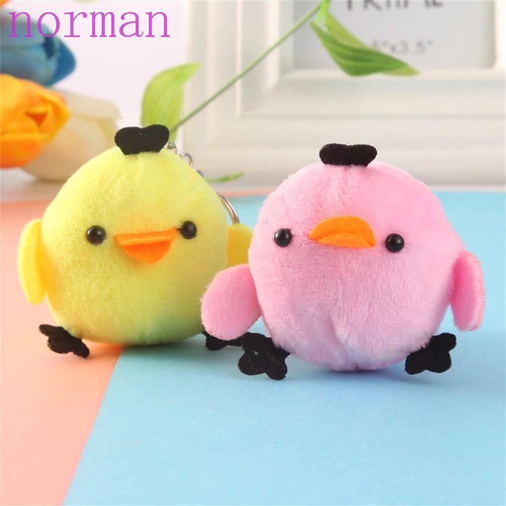 Móc Khóa Gà Nhồi Bông Mềm Mại Đáng Yêu