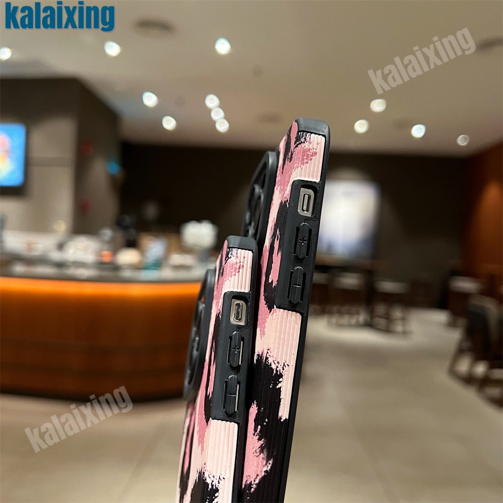 Ốp Điện Thoại Mềm In Hình Báo Hồng Cho iPhone 11 12 13 14 Pro Max 14 Plus Xs Max X XR 7 8 Plus