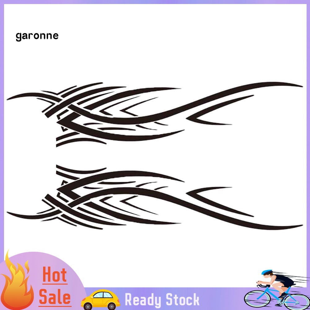 Miếng Dán Trang Trí Thân Xe Hơi Hình Ngọn Lửa 2 Bên Độc Đáo