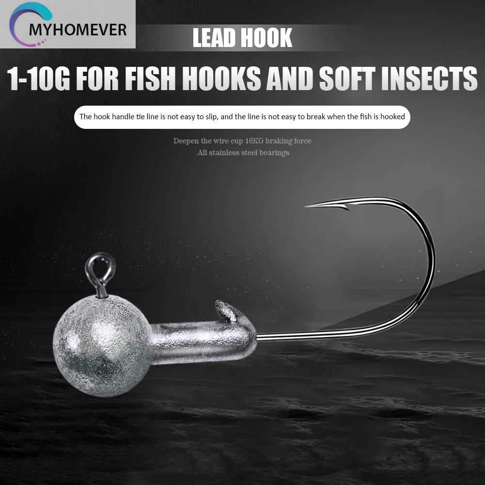 Set 10 Mồi Giả Nhử Cá Đầu Tròn Mềm Mại