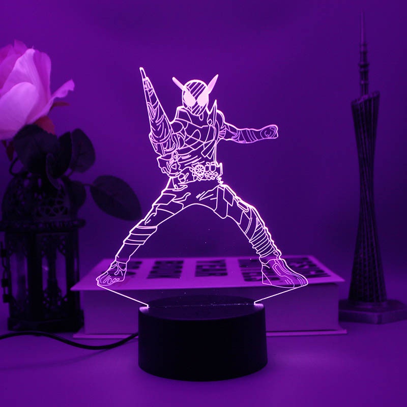 Đèn Ngủ 3d Hình Kamen Rider Có Điều Khiển Từ Xa Độc Đáo