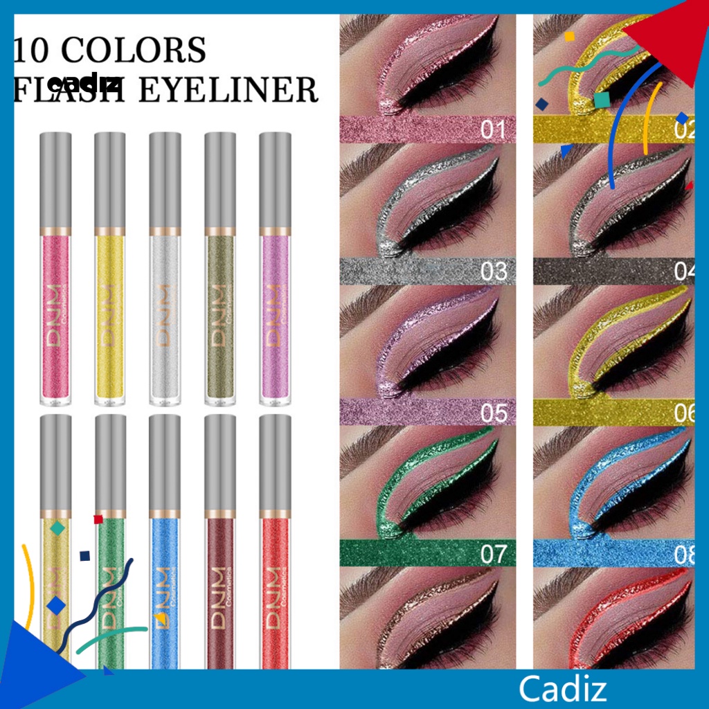 Set 10 Bút Kẻ Mắt Dạng Lỏng Chống Nước Lâu Trôi Tiện Dụng