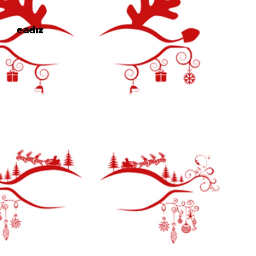 Set 4 Cặp Miếng Dán Kẻ Mắt Giả Trang Điểm Giáng Sinh Tiện Lợi