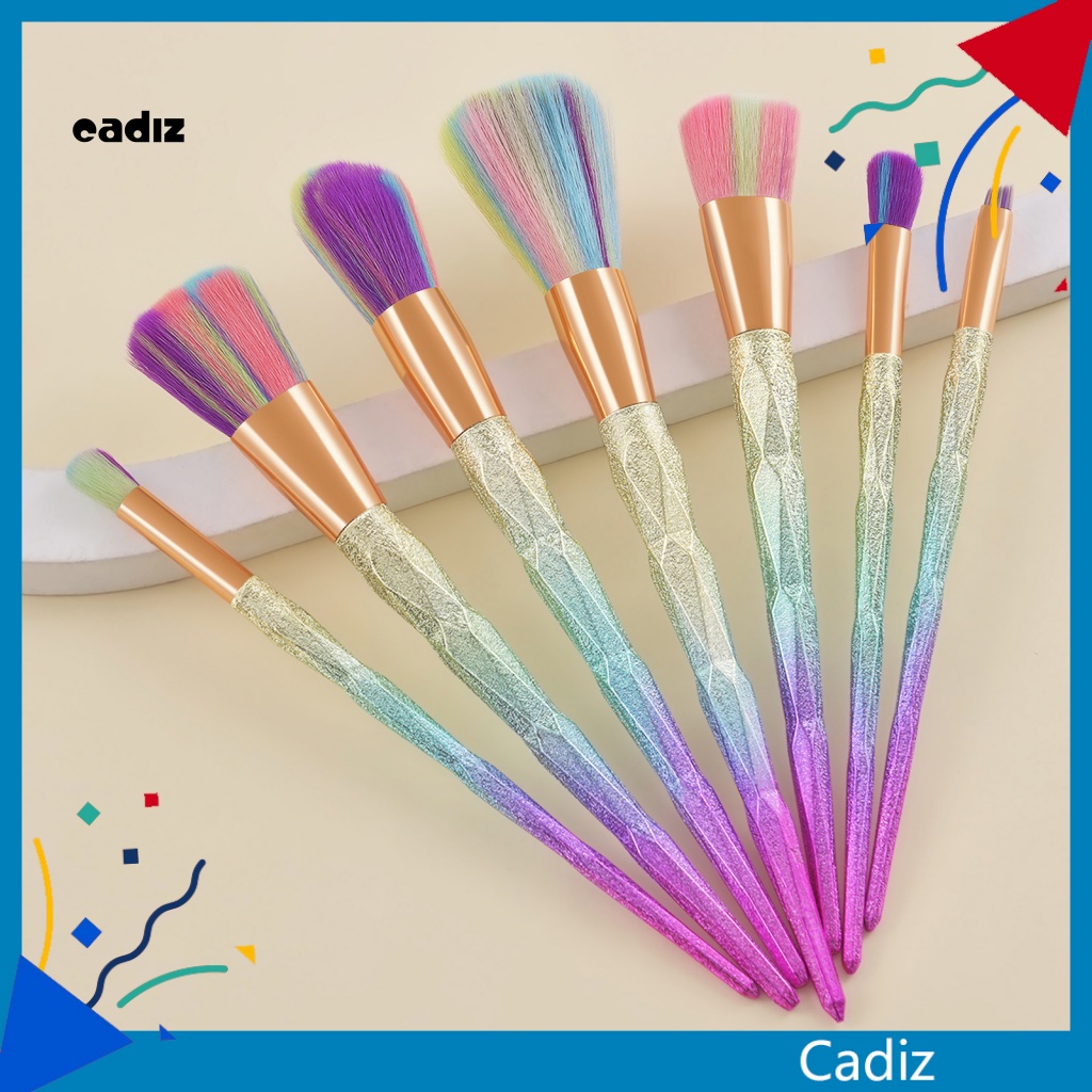 Bộ 7 Cọ Trang Điểm Nền Che Khuyết Điểm Mềm Mại Thoải Mái Tiết Kiệm Thời Gian Chuyên Nghiệp