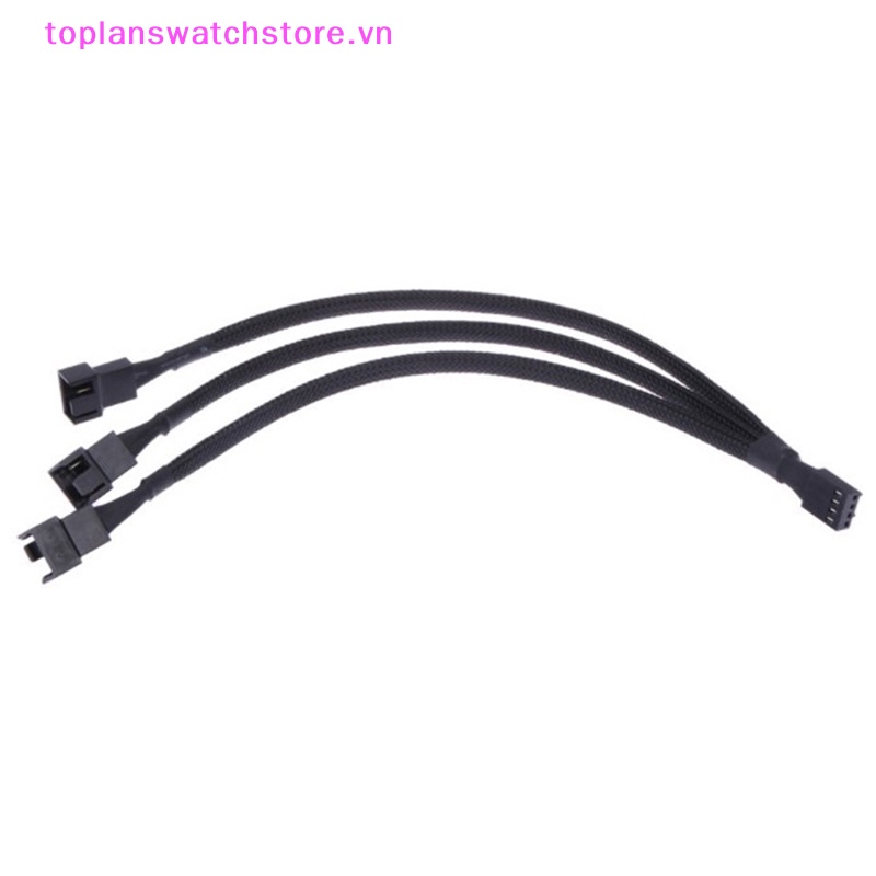 Dây Cáp Nối Dài 4 Pin Chia Cổng 1 Ra 3 Cổng Quạt Tản Nhiệt CPU PWM Bằng Đồng Thiếc Tiện Dụng