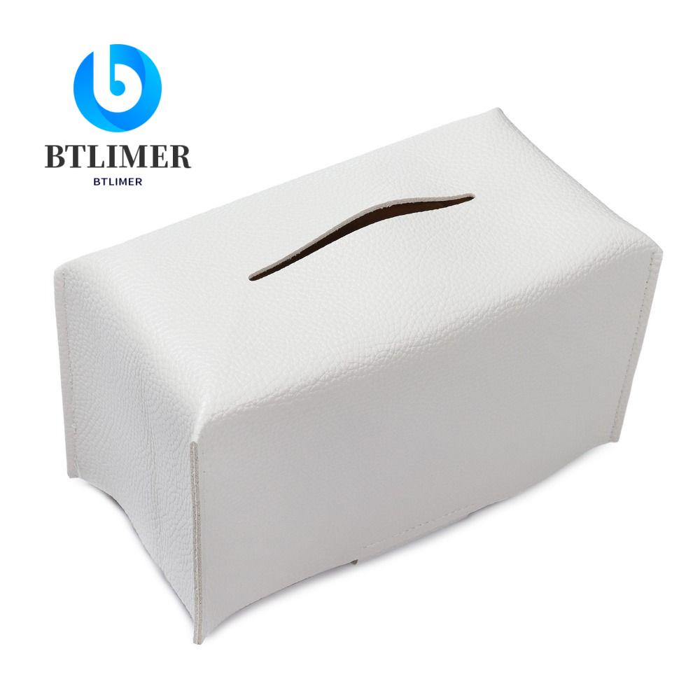 Bộ 2 Vỏ Bọc Hộp Đựng Khăn Giấy Hình Chữ Nhật Bằng Da Trang Trí Nhà Tắm