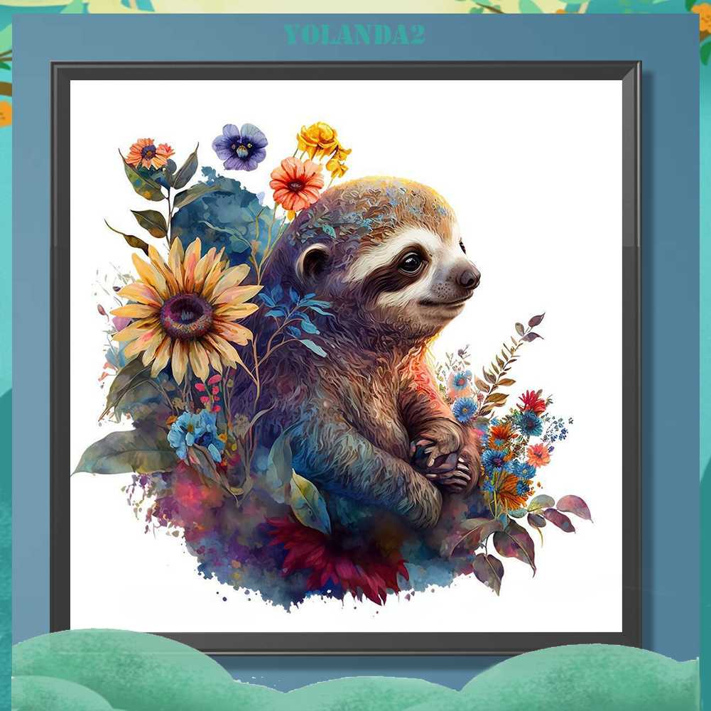 Tranh Đính Đá Kim Cương Toàn Bộ 5D DIY Hình Vẽ Con Lười