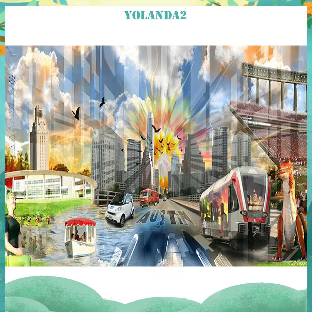 Tranh Đính Đá Kim Cương Toàn Bộ 5D DIY Hình Vẽ Trừu Tượng Trang Trí Nhà Cửa