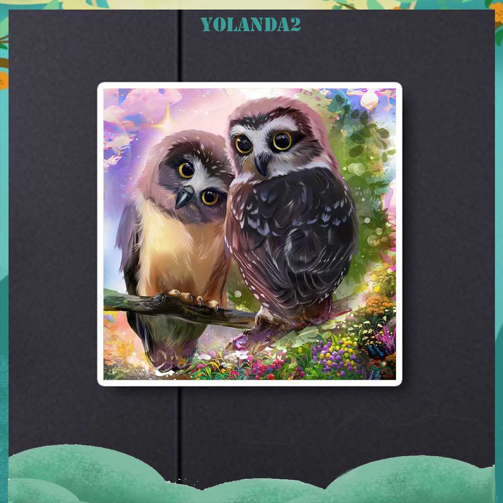 Tranh Đính Đá Kim Cương Toàn Bộ 5D DIY Hình Vẽ Con Cú