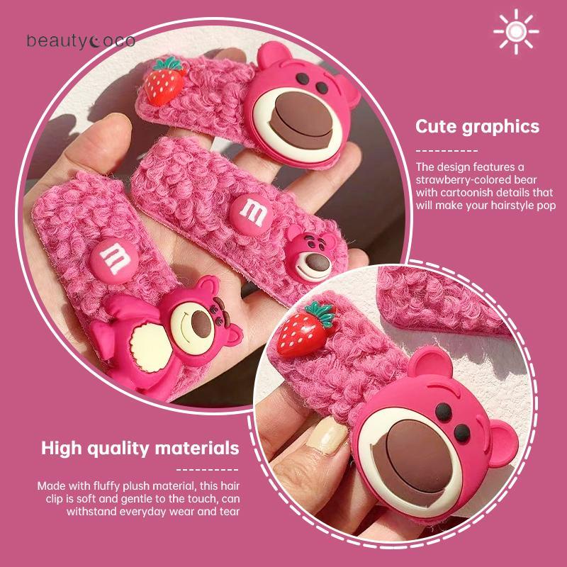 Beautycoco🍊Kẹp Tóc Lông Cừu Giả Kiểu Hoạt Hình Đáng Yêu