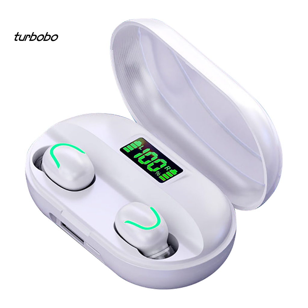 Tai Nghe Nhét Tai Thể Thao Không Dây Loại Bỏ Tiếng Ồn Thông Minh T2 Có Đèn LED Kết Nối Bluetooth 5.0 Mini