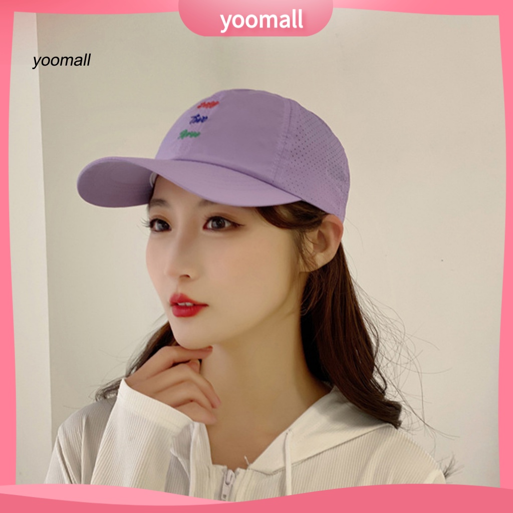 Mũ Bucket Màu Trơn Thêu Chữ Có Thể Điều Chỉnh Kích Thước Cho Nữ