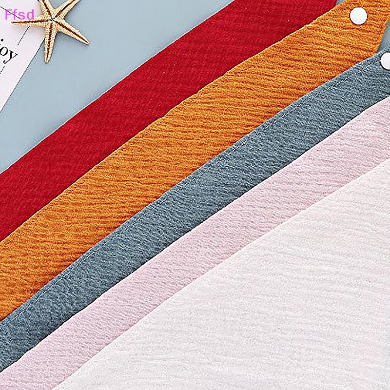 {Ffsd} Khăn Yếm Tam Giác Bằng Vải Thấm Hút Tốt In Họa Tiết Hoạt Hình Cho Bé