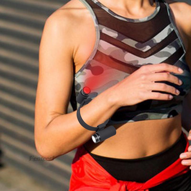 [Fenteer1] Đèn Pin LED Sạc USB Cho Thiết Bị Chạy Bộ / Câu Cá