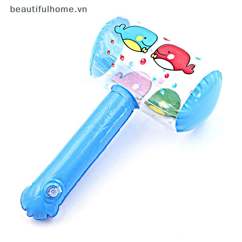 1 Búa Bơm Hơi Họa Tiết Hoạt Hình Dễ Thương Màu Sắc Ngẫu Nhiên Kèm Chuông