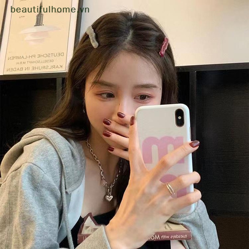 Kẹp Tóc Mái Lượn Sóng Bằng Nhựa Resin Phong Cách Hàn Quốc Cổ Điển Phụ Kiện Tóc Mới Cho Nữ [beauty]