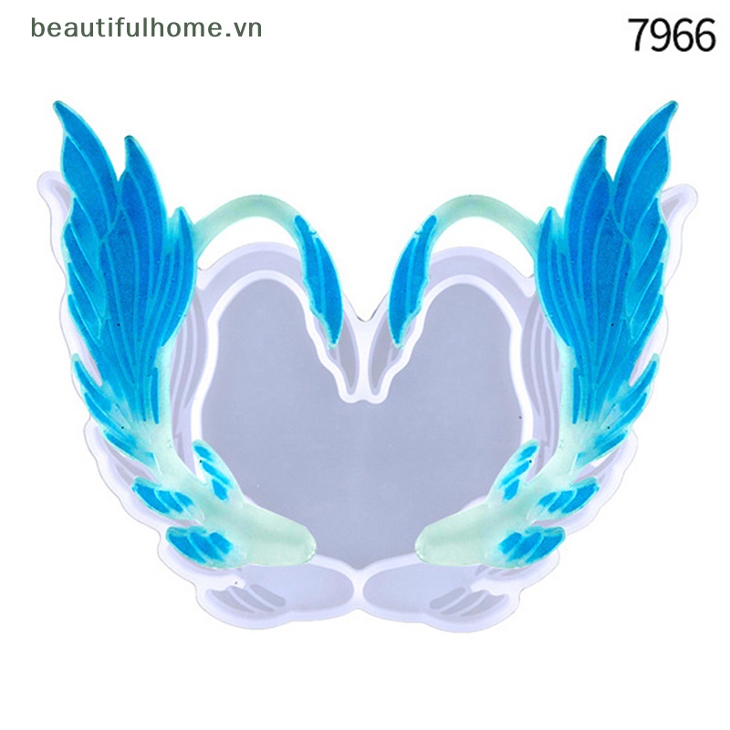 Khuôn Silicone Làm Bông Tai Hình Đôi Cánh Thiên Thần Thời Trang