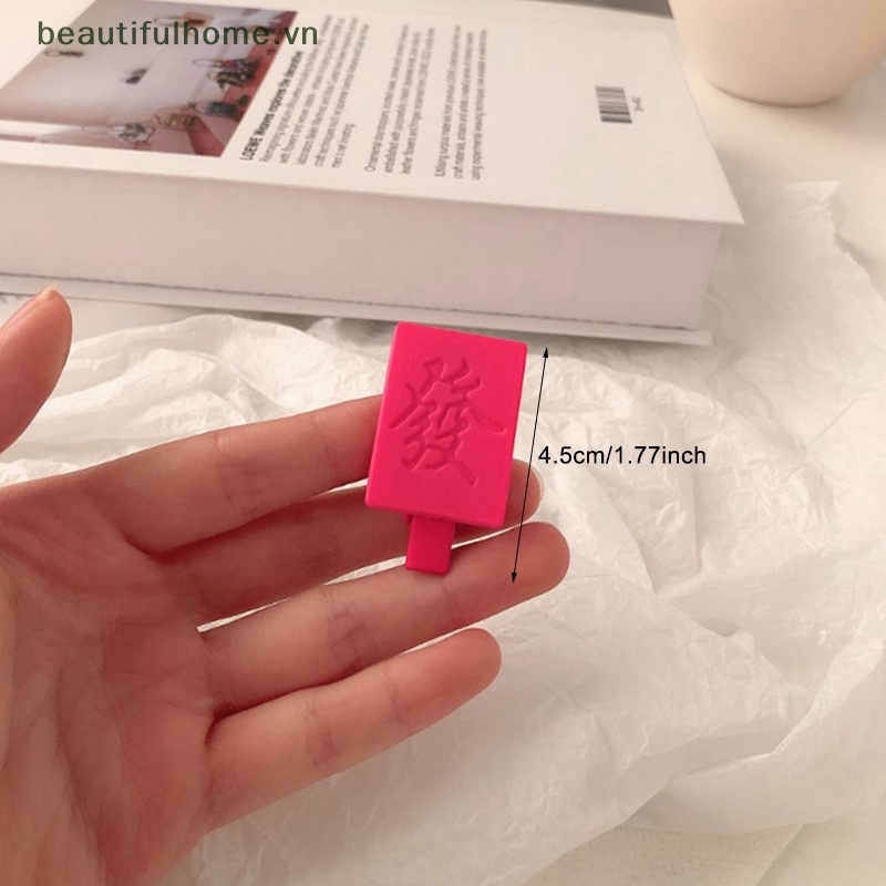 1 Cặp Kẹp Tóc Hình Học Mini Dễ Thương Mừng Năm Mới