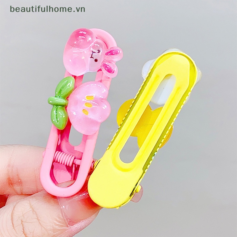 Set 3 Kẹp Tóc Mái Hoa Nhỏ Dễ Thương Cho Bé Gái