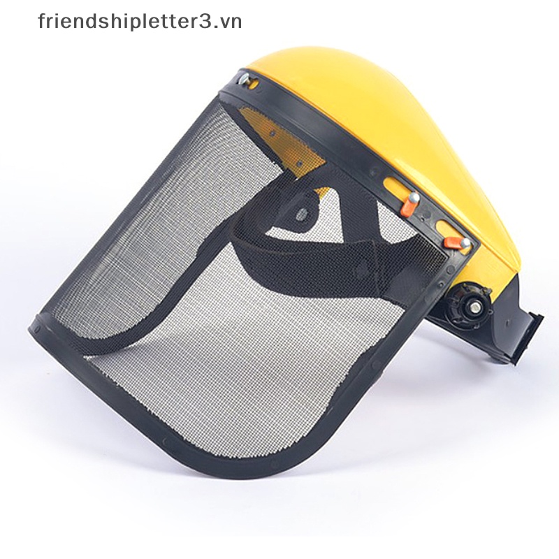 Mũ Bảo Hiểm Có Tấm Lưới Che Mặt Bảo Vệ Toàn Diện Cắt Cỏ Sân Vườn