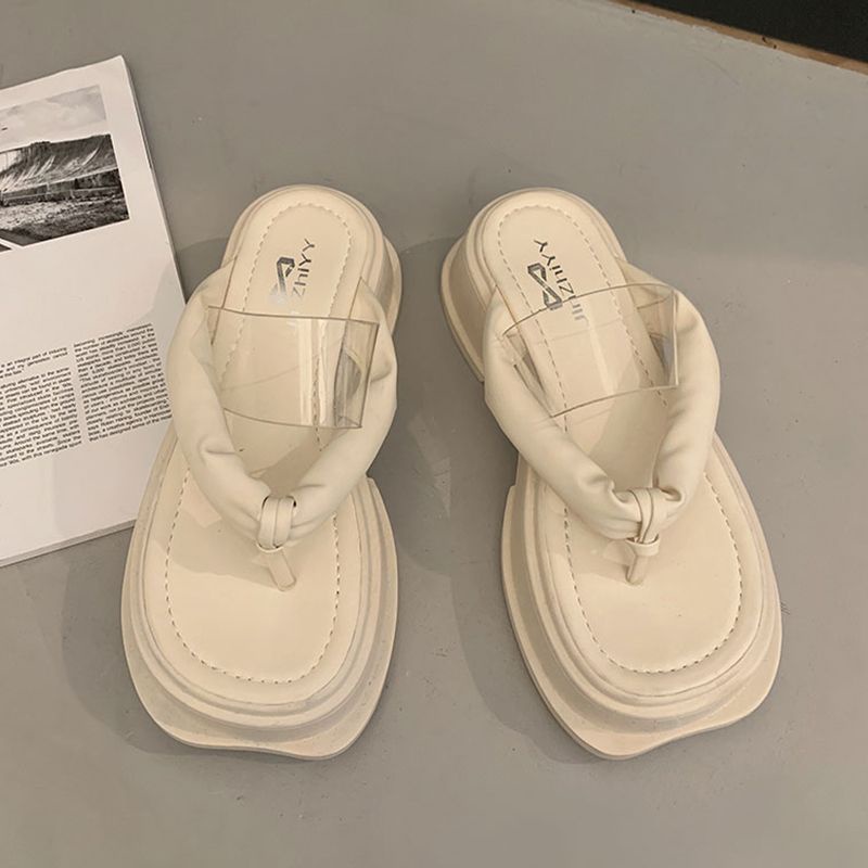 C＆S dép sandal nữ 5cm dép đi biển dép đế cao giày sandal Thoải Mái Xinh Xắn 230628