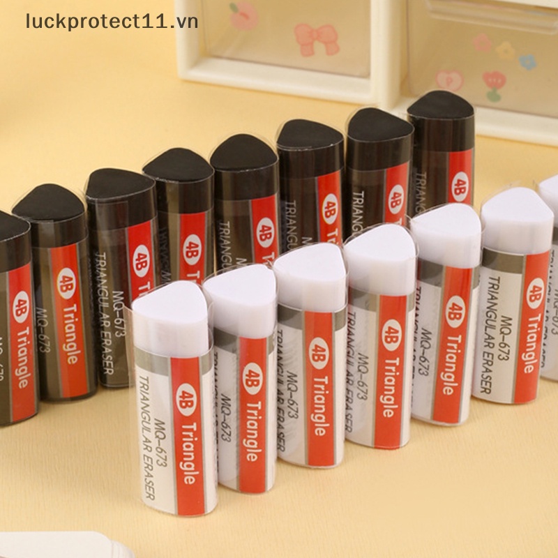 # Dây Cáp 3C &amp; NEW 3C # Gôm Tẩy Hình Tam Giác Bằng Cao Su Mềm 4B Màu Trắng Đen