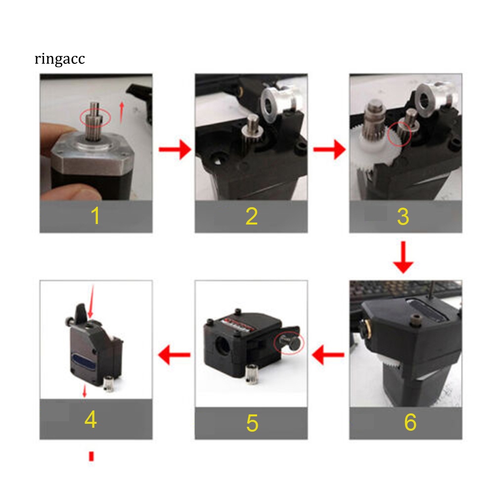 Bộ 2 Phụ Kiện Đùn Ổ Đĩa Kép BMG Có Thể Điều Chỉnh Cho Máy In 3D