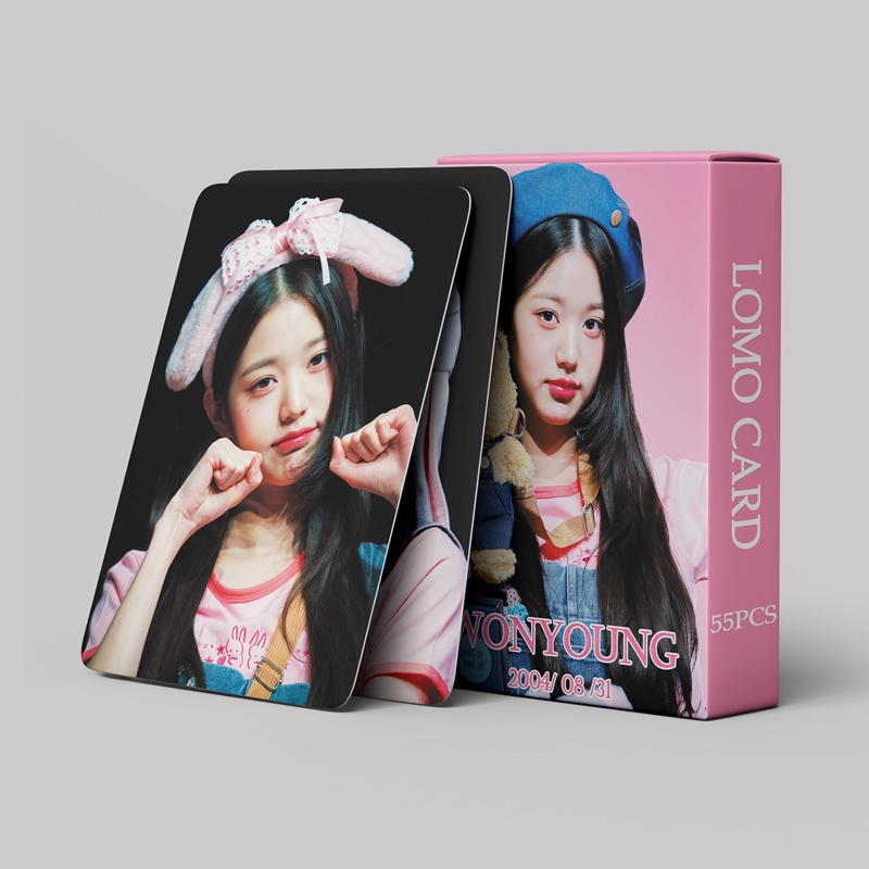 IVE WONYOUNG LOMO Card Set 55 Tấm Thẻ Ảnh Hình Nhóm Nhạc KPOP