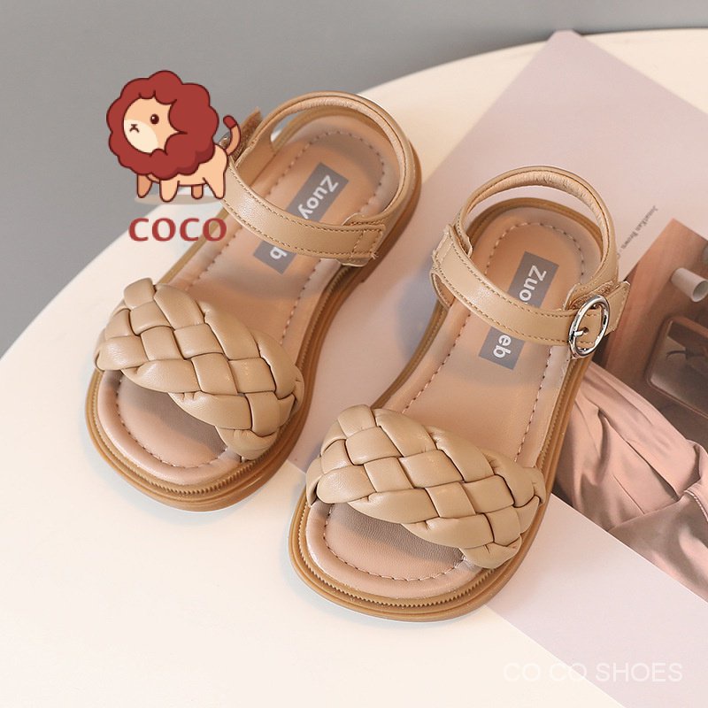 Giày Sandal Đế Mềm Hở Ngón Phong Cách Hàn Quốc Cho Bé Gái