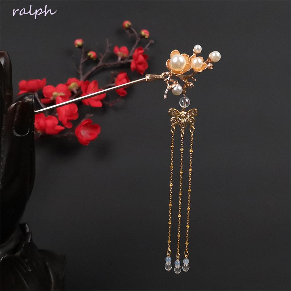 Trâm Cài Tóc Hình Hoa / Bướm Phong Cách Trung Hoa Cổ Điển Thời Trang Cho Cô Dâu