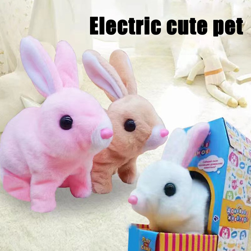 Thú Nhồi Bông Hình Thỏ Hoạt Hình Xinh Xắn Cho Bé