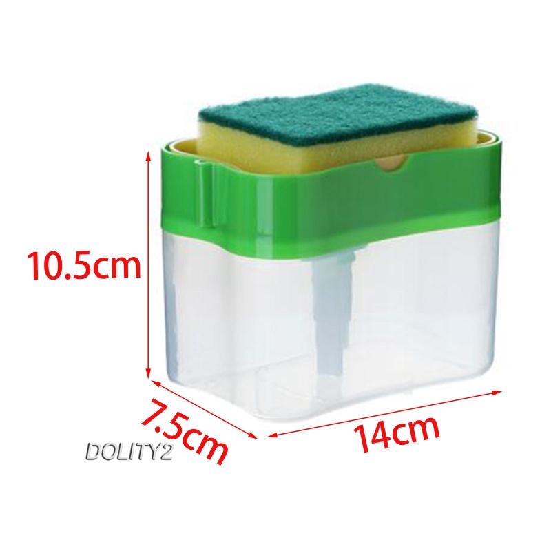 Bình Đựng Xà Phòng Rửa Chén 2 Trong 1 Kèm Giá Đỡ Bọt Biển Tiện Dụng