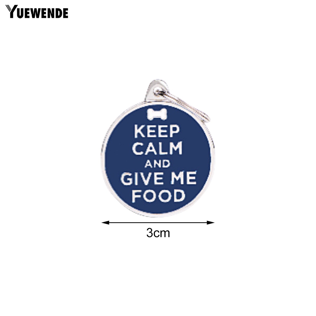 Thẻ ID Bằng Hợp Kim Kẽm Siêu Bền Chống Ăn Mòn Tiện Dụng Cho Thú Cưng