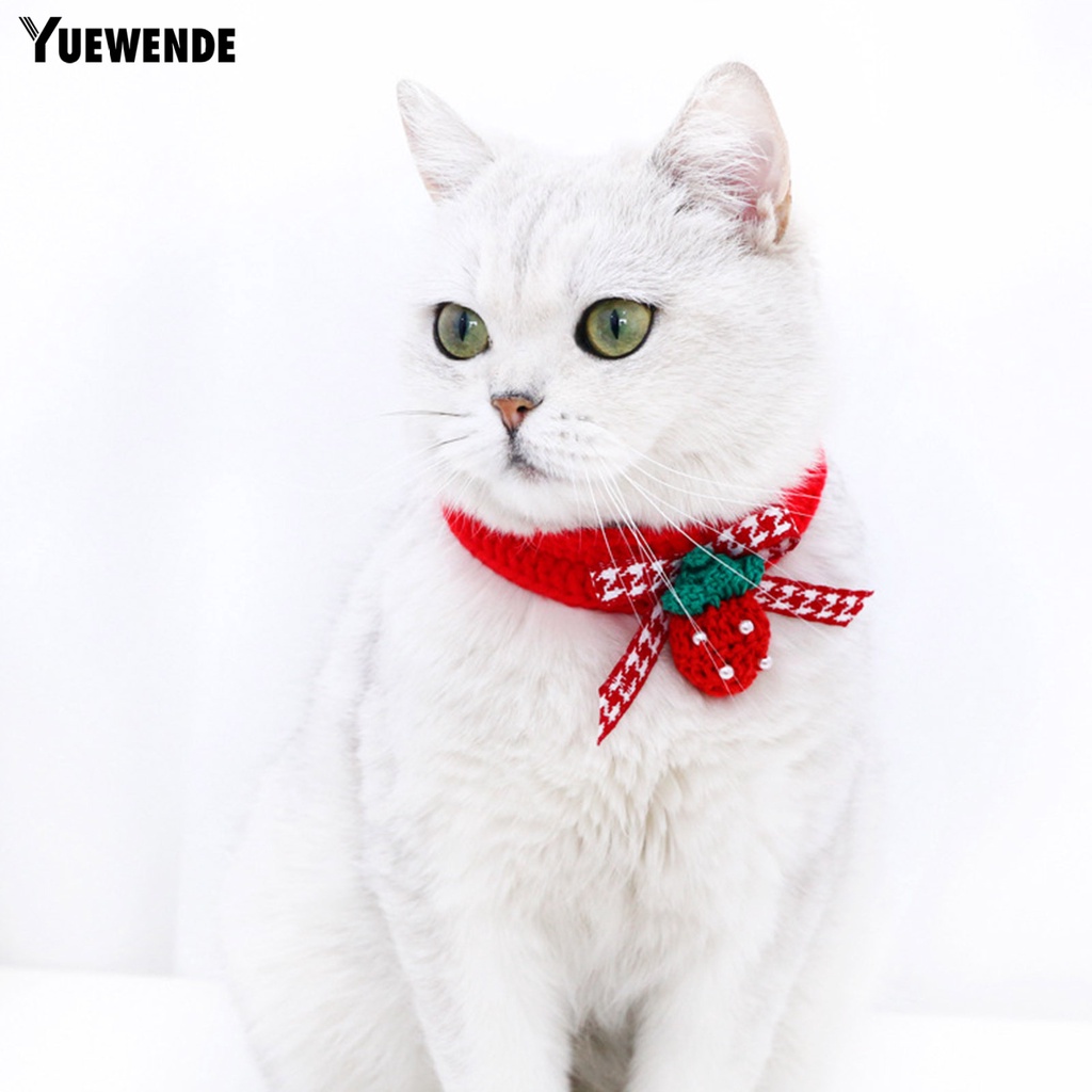 Khăn Choàng Cổ Họa Tiết Dâu Tây Thời Trang Đáng Yêu Dành Cho Thú Cưng