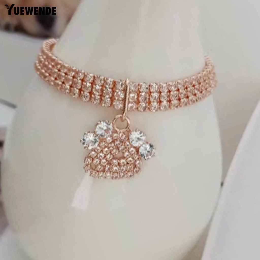 Vòng Cổ Đính Đá Lấp Lánh Chống Dao Rách Dành Cho Thú Cưng YQ.E