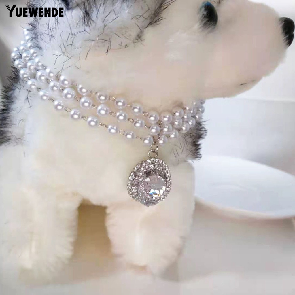 Vòng Cổ YQ.E Bắt Mắt Bằng Đồng Lấp Lánh Tinh Tế Có Thể Điều Chỉnh Kèm Mặt Dây Chuyền Cho Thú Cưng