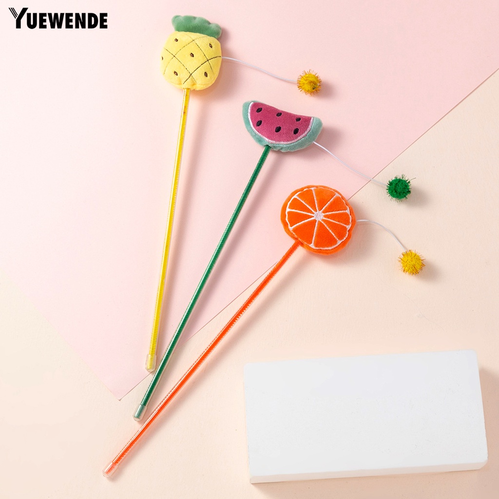 Yq.e Gậy Bắt Mắt Thú Cưng Bằng Nhựa Hình Trái Cây