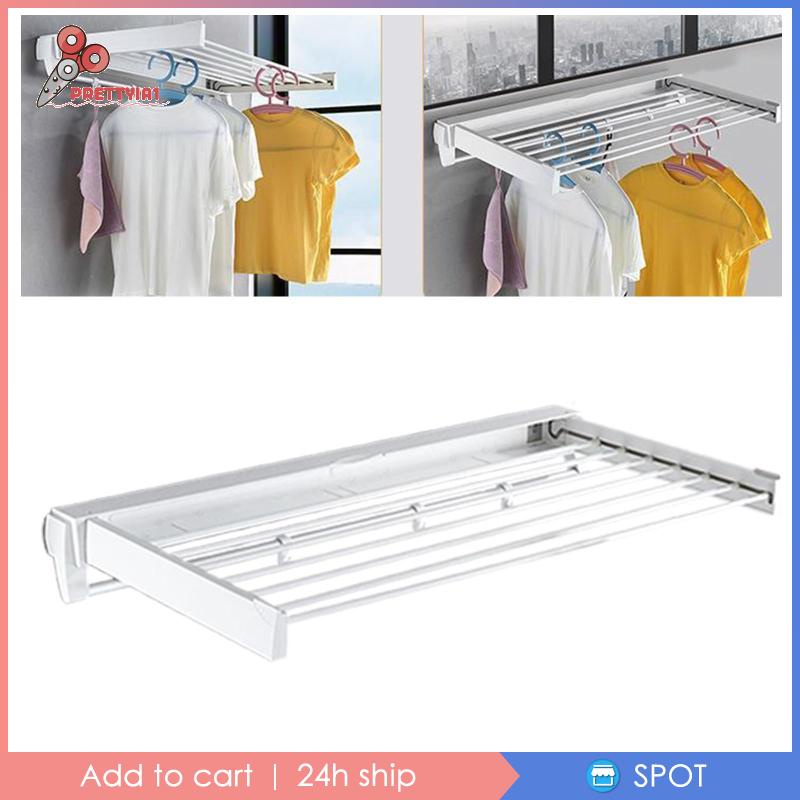 [Prettyia1] Giá Phơi Khô Quần Áo / Giày Dép Có Thể Gấp Gọn Cho Phòng Tắm