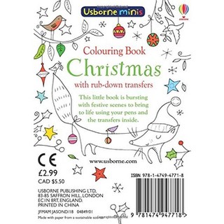 Colouring Book Christmas With Rub-Down Transfers
