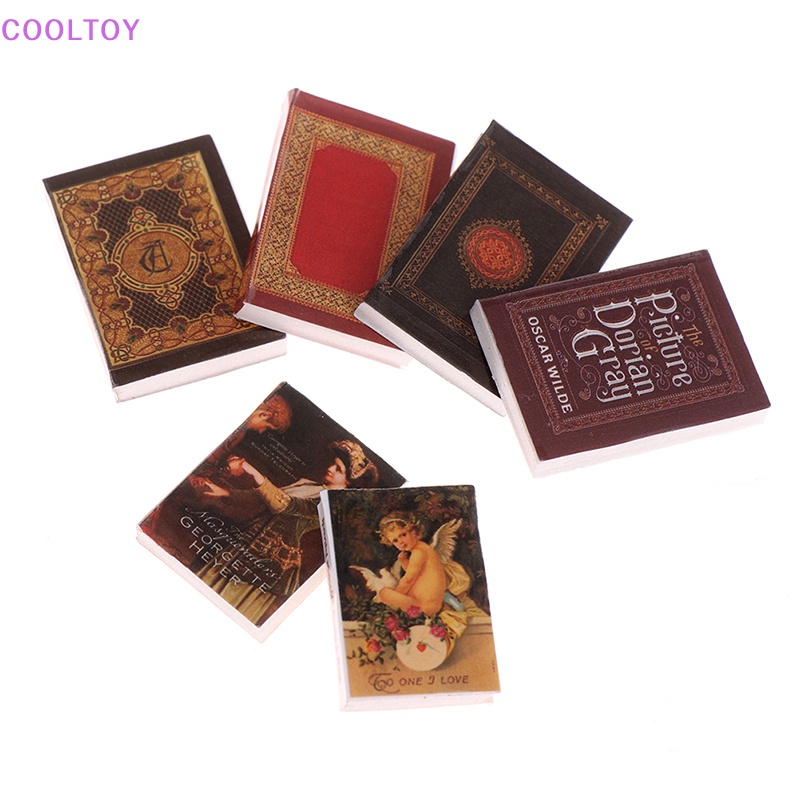 Set 6 Mô Hình Cuốn Sách 1 / 12 Dùng Để Trang Trí Nhà Búp Bê