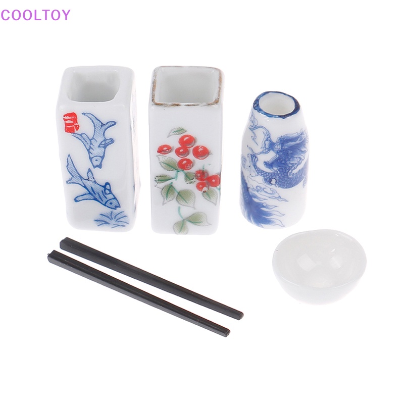 Cooltoy Giá Đỡ Đũa Mini Bằng Gốm Tỉ Lệ 1: 12 Trang Trí Nhà Búp Bê