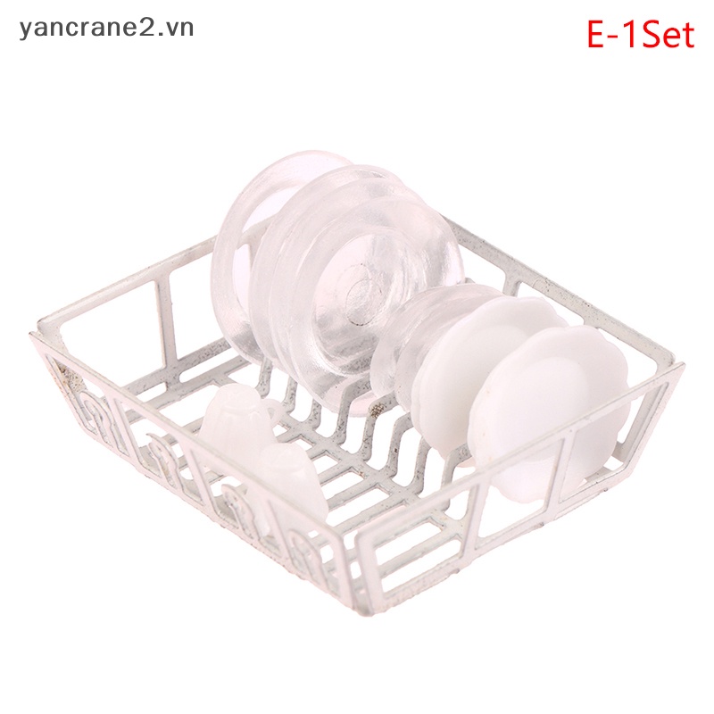 1 Bộ Cốc / Dĩa / Cốc Bia Mini Tỷ Lệ 1: 12 Độc Đáo Trang Trí Nhà Búp Bê