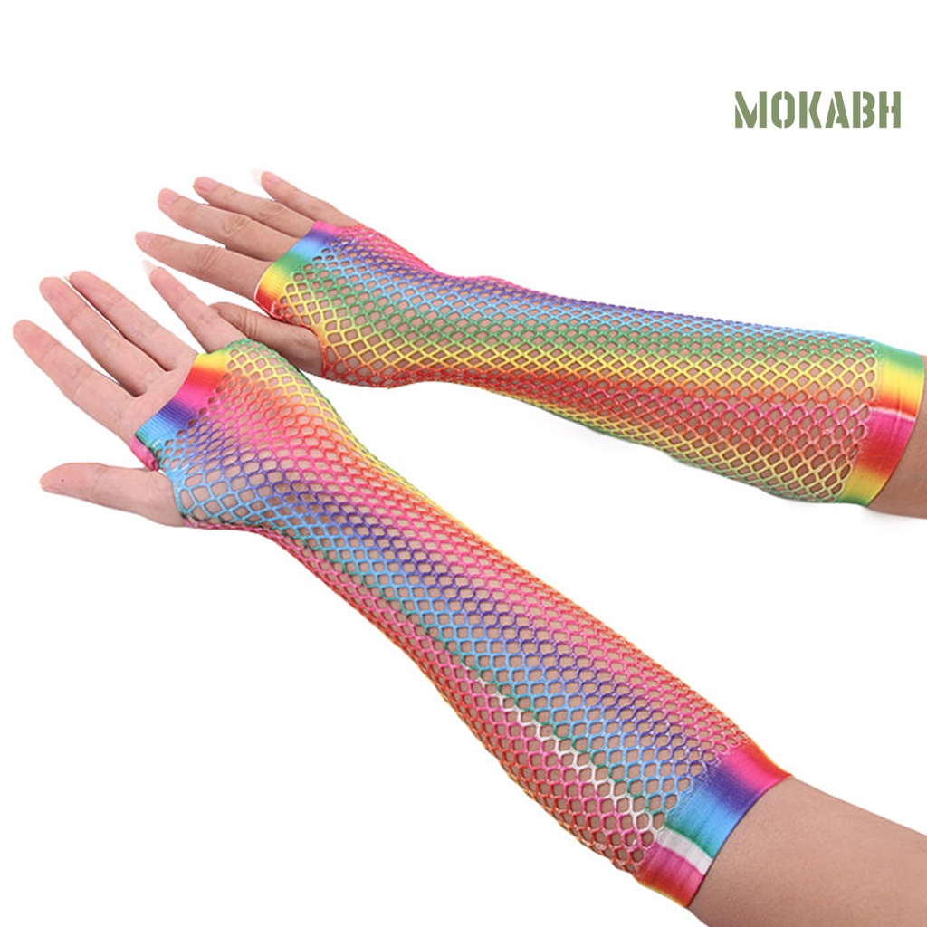 1 Đôi Găng Tay Lưới Hở Ngón Trọng Lượng Nhẹ Một Kích Thước Cho Lễ Hội