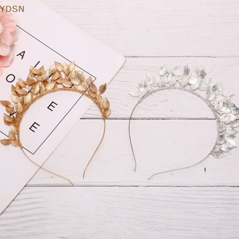 Cài Tóc Hình Vương Miện Bằng Kim Loại Màu Vàng / Bạc Dành Cho Cô Dâu