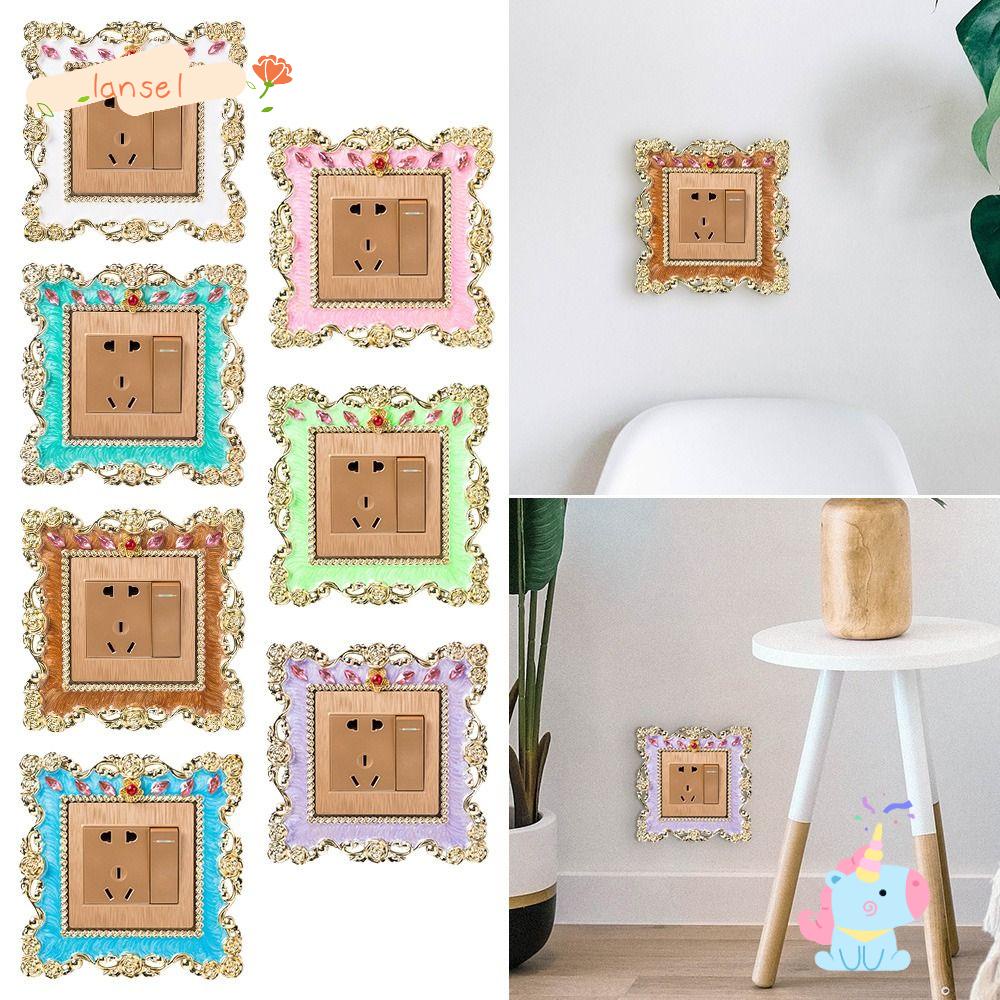 Vỏ Bọc Công Tắc Đèn Đơn Trang Trí Phòng Khách Sáng Tạo|Nút Cắm Trang Trí Viền Giày Tiện Dụng
