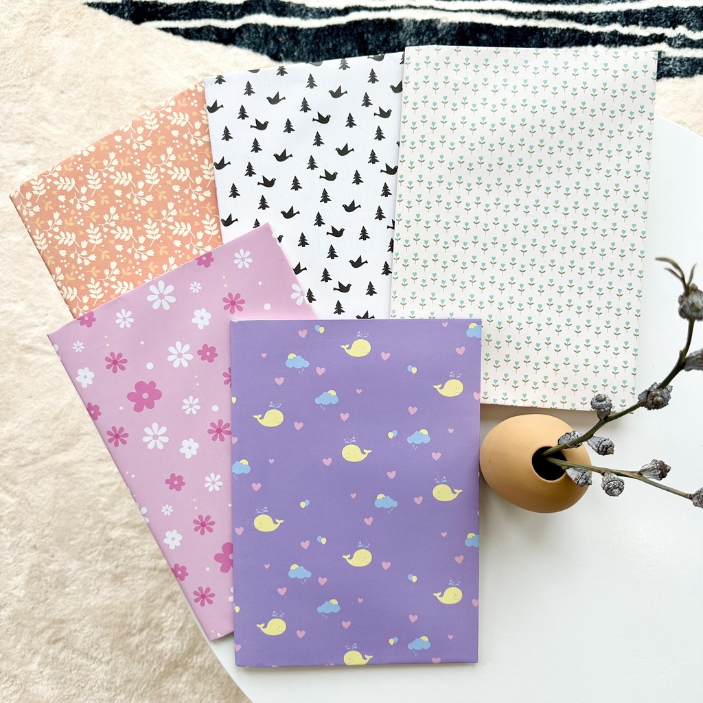 Set 5 Giấy Bao Tập/ Wrapping Paper dùng được Vở Học Sinh, Vở Sinh Viên và SGK
