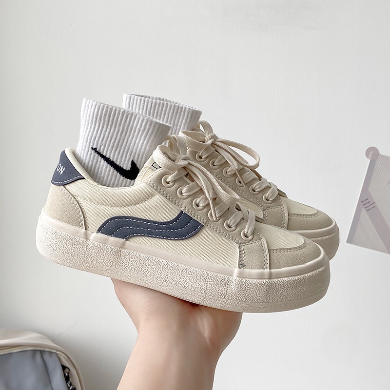 Giày Thể Thao Vải Bạt Thời Trang Hàn Cho Nữ