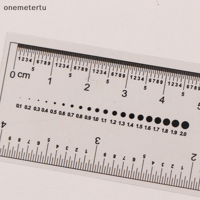 Thước Đo Kích Thước Móng Tay Trong Suốt Tiện Dụng